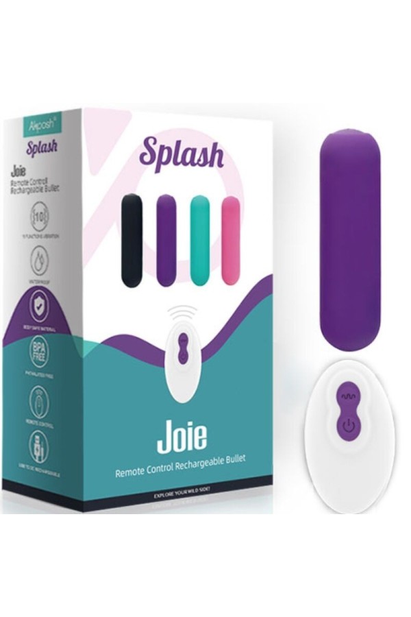 Splash Joie Vibrator Bullet Silikon mit Fernbedienung 10 Vibrationen 75 X 19 cm Lila von Armony Stimulators kaufen | Fesselliebe