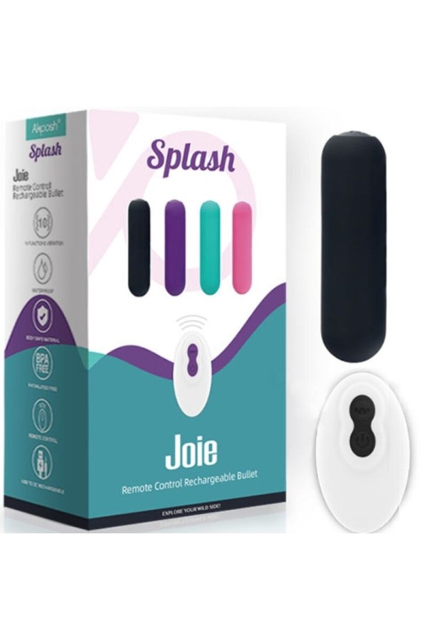 Splash Joie Vibrator Bullet Silikon mit Fernbedienung 10 Vibrationen 75 X 19 cm Schwarz von Armony Stimulators kaufen | Fesselliebe