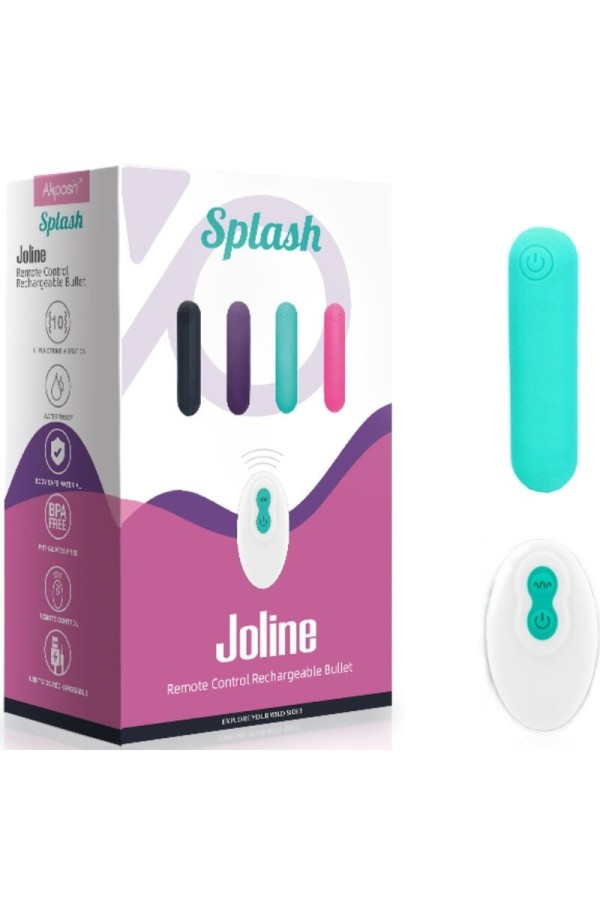 Splash Joline Vibrator Bullet Silikon mit Fernbedienung 10 Vibrationen 65 X 15 cm Grün von Armony Stimulators kaufen | Fesselliebe