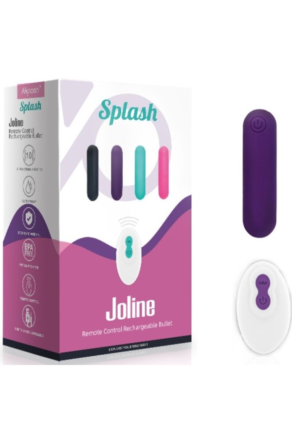 Splash Joline Vibrator Bullet Silikon mit Fernbedienung 10 Vibrationen 6.5 X 1.5 cm Lila von Armony Stimulators kaufen | Fesselliebe