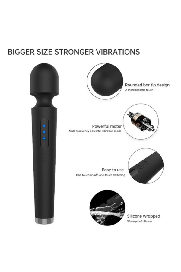 X Power Grosser Massager & Vibrator 7 Vibrationen Schwarz von Armony Massagers kaufen | Fesselliebe