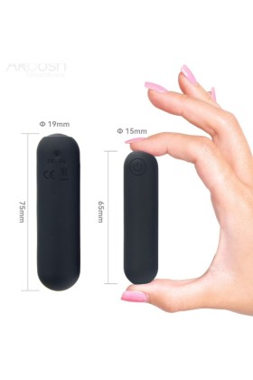 Plash Hehe Vibrator Bullet Silikon 10 Vibrationen 65 X 15 cm Schwarz von Armony Stimulators kaufen | Fesselliebe