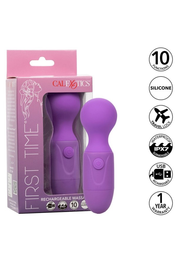 First Time wiederaufladbares Massagerät 10 Vibrationen Lila von Calexotics kaufen | Fesselliebe