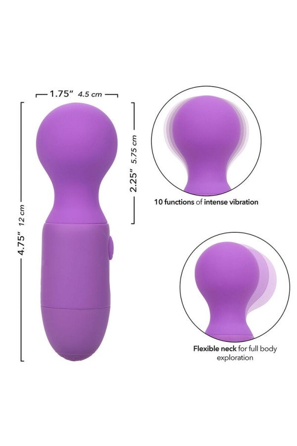 First Time wiederaufladbares Massagerät 10 Vibrationen Lila von Calexotics kaufen | Fesselliebe