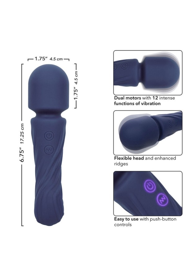 Charisma Allure Massager Doppelmotor 12 Funktionen 17,25 cm X 4,5 cm Lila von Calexotics kaufen | Fesselliebe