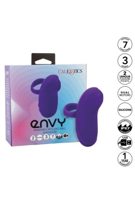 Envy Handmassager mit Rollball, 7 Vibrationen, Lila von Calexotics kaufen | Fesselliebe