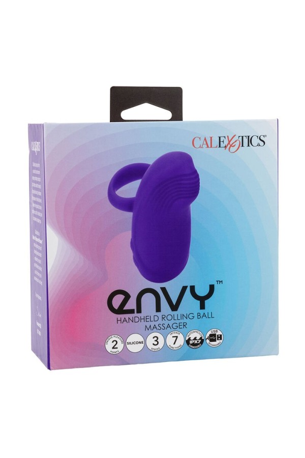 Envy Handmassager mit Rollball, 7 Vibrationen, Lila von Calexotics kaufen | Fesselliebe