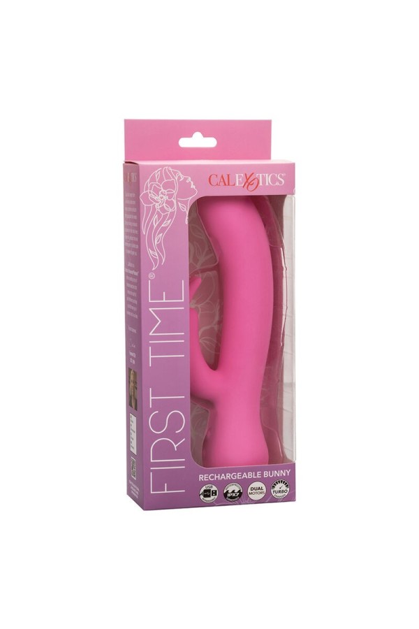 First Time Vibrator Rabbit wiederaufladbar Rosa von Calexotics kaufen | Fesselliebe