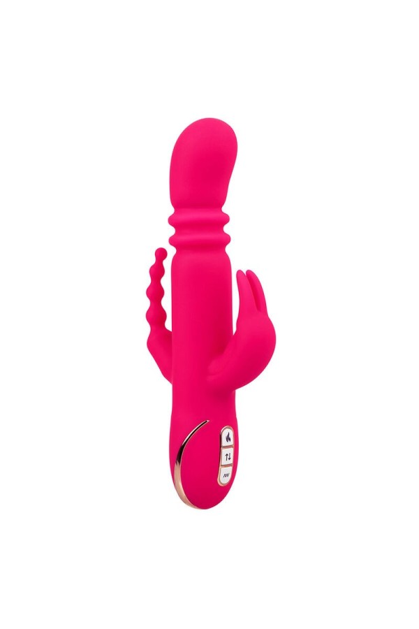 Jack Fantasy Dreifach Beheizter Vibrator Rabbit Rosa von Calexotics kaufen | Fesselliebe