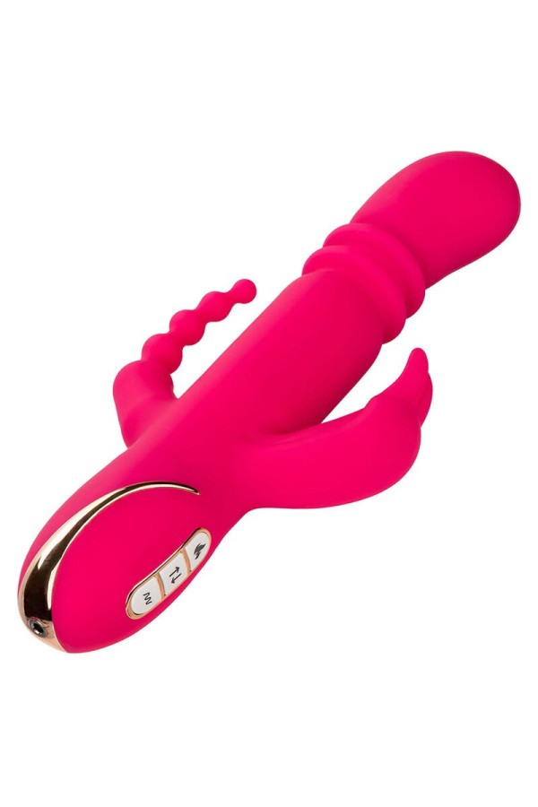 Jack Fantasy Dreifach Beheizter Vibrator Rabbit Rosa von Calexotics kaufen | Fesselliebe