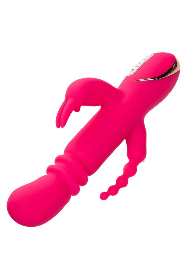 Jack Fantasy Dreifach Beheizter Vibrator Rabbit Rosa von Calexotics kaufen | Fesselliebe