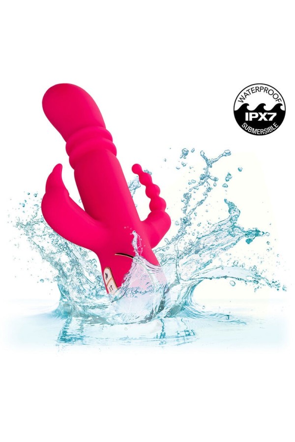 Jack Fantasy Dreifach Beheizter Vibrator Rabbit Rosa von Calexotics kaufen | Fesselliebe