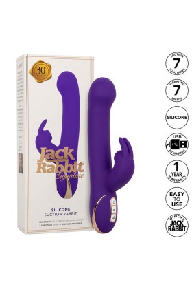 Jack Rabbit Vibrator & Stimulator 7 Vibrationen und Saugmodus Blau von Calexotics kaufen | Fesselliebe