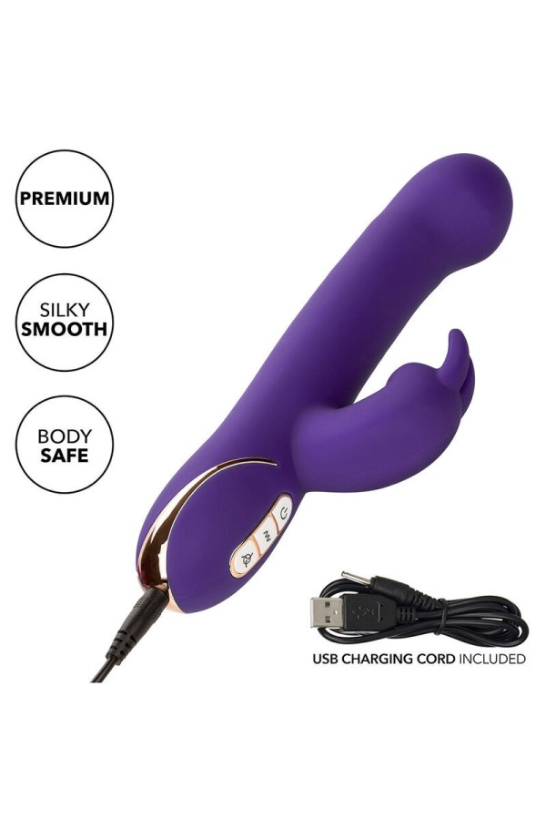 Jack Rabbit Vibrator & Stimulator 7 Vibrationen und Saugmodus Blau von Calexotics kaufen | Fesselliebe