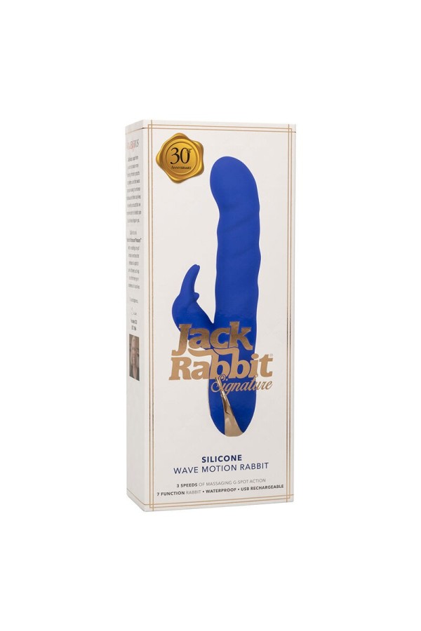 Jack Rabbit Vibrator Wellenbewegung Blau von Calexotics kaufen | Fesselliebe