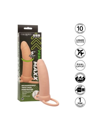 Maxx Thick Dual Penetrator 10 Vibrationen Fleisch von Calexotics kaufen | Fesselliebe