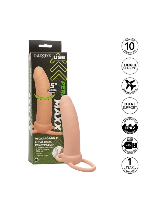 Performance Maxx wiederaufladbarer Dual-Penetrator, Braun von Calexotics