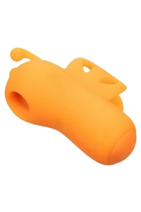 Der Buzzing Vibe Fingerstimulator 10 Vibrationen Orange von Calexotics