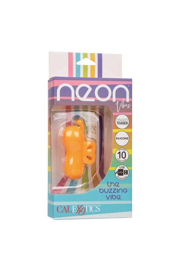 Neon Vibes der Buzzing Vibe Fingerstimulator 10 Vibrationen Orange von Calexotics kaufen | Fesselliebe