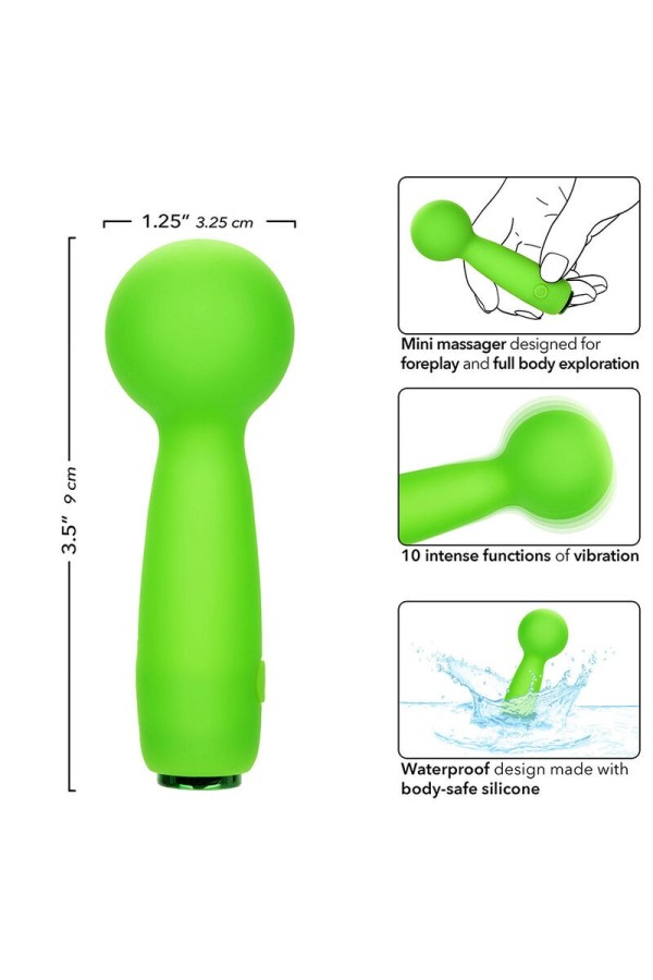 Neon Vibes The Bubbly Vibe Mini-Massager 10 Vibrationen Grün von Calexotics kaufen | Fesselliebe