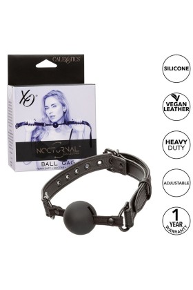 Nocturnal Ball Gag Silikon Schwarz von Calexotics kaufen | Fesselliebe