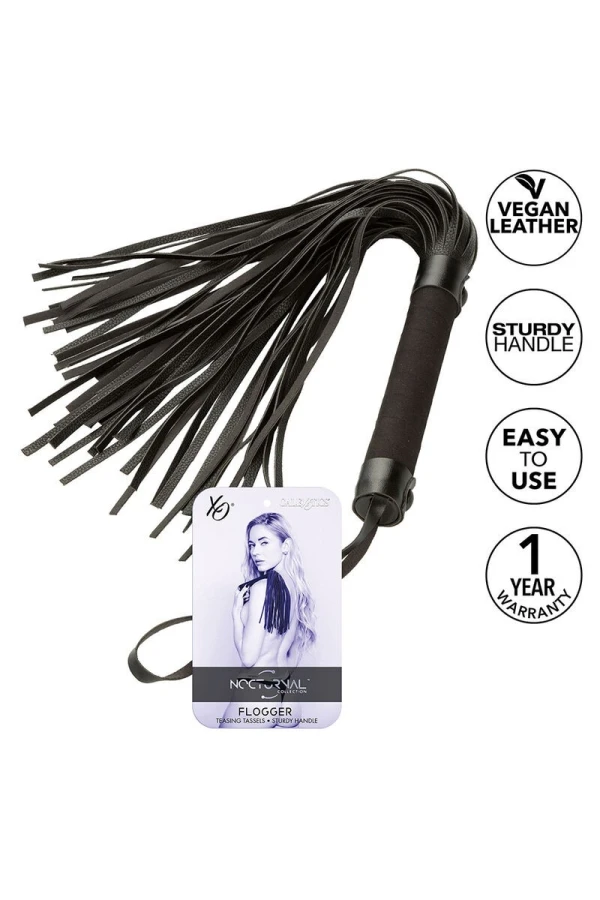 Flogger Kunstleder Schwarz von Calexotics