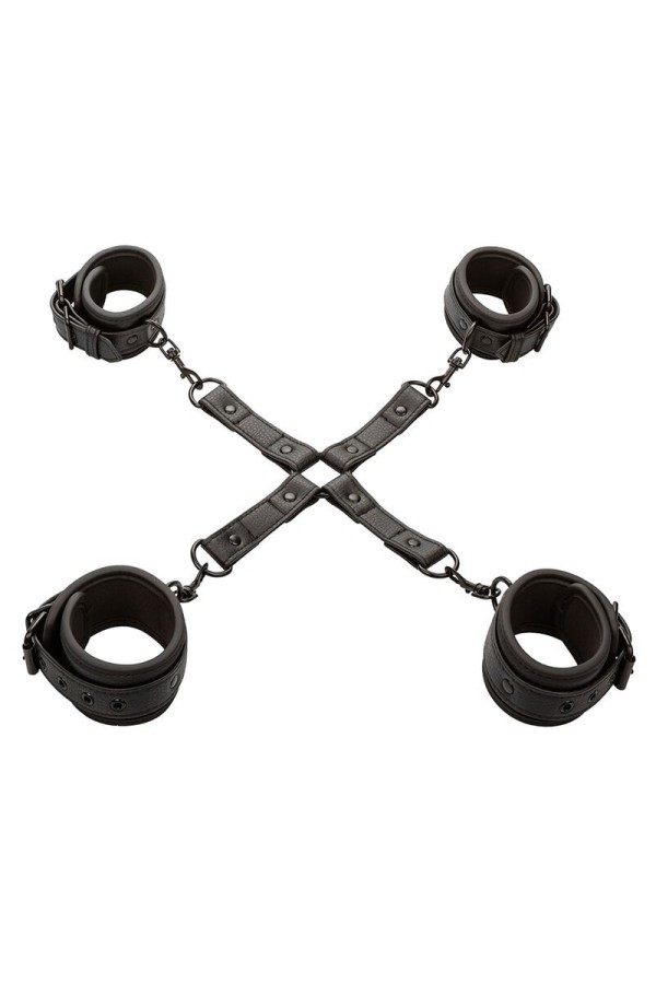 Nocturnal Hog Tie Connector Cuero Einstellbar Schwarz von Calexotics kaufen | Fesselliebe