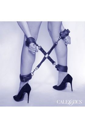 Nocturnal Hog Tie Connector Cuero Einstellbar Schwarz von Calexotics kaufen | Fesselliebe