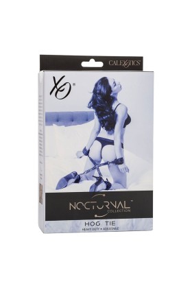Nocturnal Hog Tie Connector Cuero Einstellbar Schwarz von Calexotics kaufen | Fesselliebe