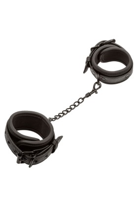 Nocturnal Leder Handgelenk Manschetten Verstellbar Schwarz von Calexotics kaufen | Fesselliebe
