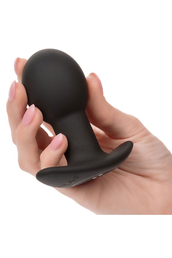 Rock Bottom Anal Plug 10 Vibrationen Silikon Schwarz von Calexotics kaufen | Fesselliebe