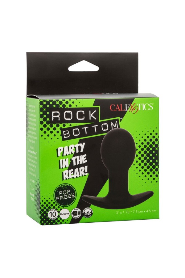 Rock Bottom Anal Plug 10 Vibrationen Silikon Schwarz von Calexotics kaufen | Fesselliebe