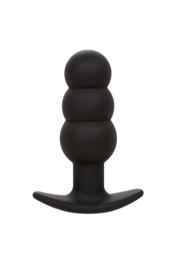 Rock Bottom Anal Plug mit Perlen 10 Vibrationen Silikon Schwarz von Calexotics kaufen | Fesselliebe