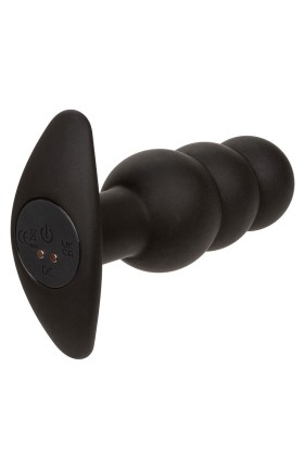 Rock Bottom Anal Plug mit Perlen 10 Vibrationen Silikon Schwarz von Calexotics kaufen | Fesselliebe