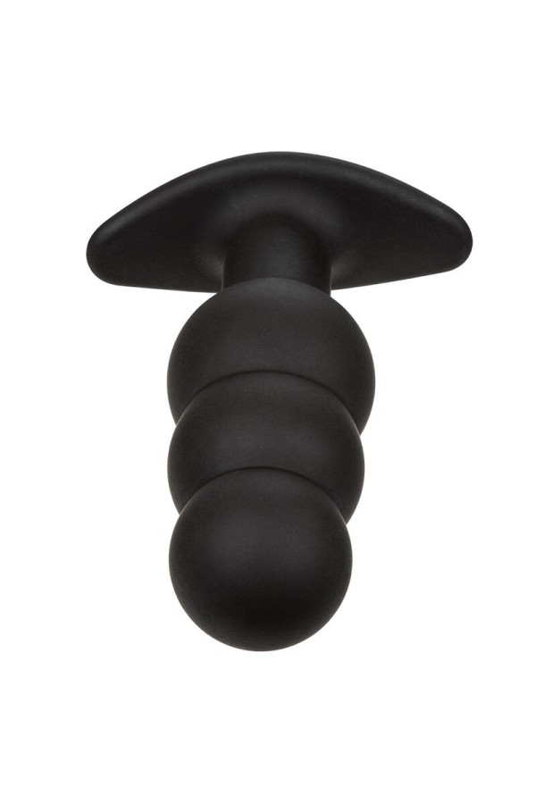 Rock Bottom Anal Plug mit Perlen 10 Vibrationen Silikon Schwarz von Calexotics kaufen | Fesselliebe