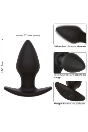 Rock Bottom Perfect Anal Plug 10 Vibrationen Silikon Schwarz von Calexotics kaufen | Fesselliebe