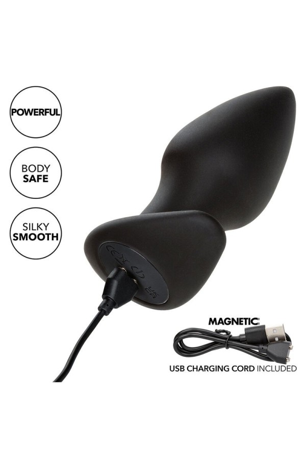 Rock Bottom Perfect Anal Plug 10 Vibrationen Silikon Schwarz von Calexotics kaufen | Fesselliebe