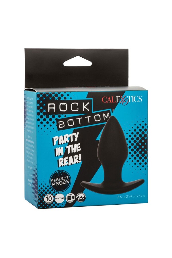 Rock Bottom Perfect Anal Plug 10 Vibrationen Silikon Schwarz von Calexotics kaufen | Fesselliebe