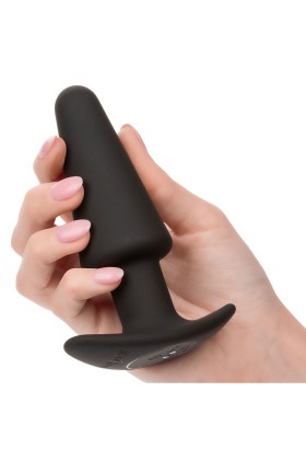 Rock Bottom Tapered Anal Plug 10 Vibraciones Silikon Schwarz von Calexotics kaufen | Fesselliebe