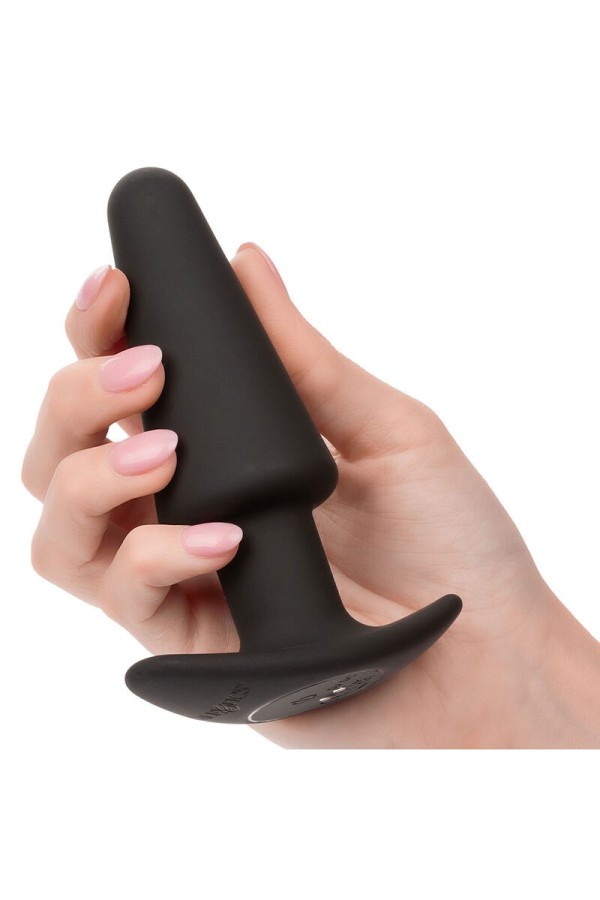 Rock Bottom Tapered Anal Plug 10 Vibraciones Silikon Schwarz von Calexotics kaufen | Fesselliebe