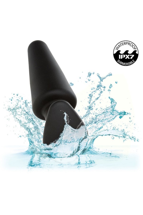 Rock Bottom Tapered Anal Plug 10 Vibraciones Silikon Schwarz von Calexotics kaufen | Fesselliebe