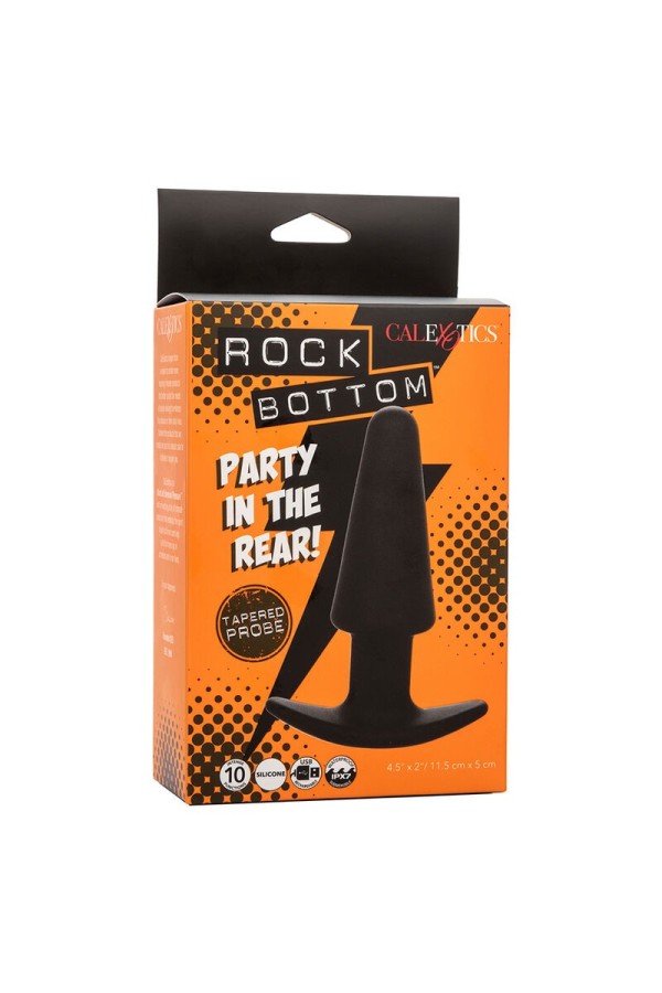 Rock Bottom Tapered Anal Plug 10 Vibraciones Silikon Schwarz von Calexotics kaufen | Fesselliebe