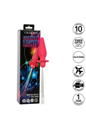 Southern Lights Light Up Leuchtende Analstecker 10 Vibrationen Silikon Rosa von Calexotics kaufen | Fesselliebe