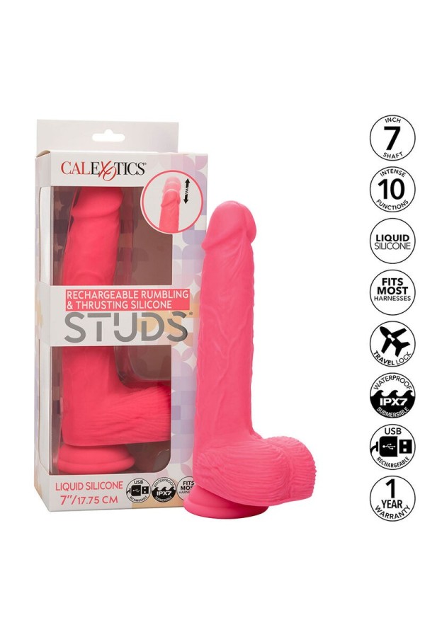Studs realistischer Vibrator 10 Vibrationen Rosa von Calexotics kaufen | Fesselliebe