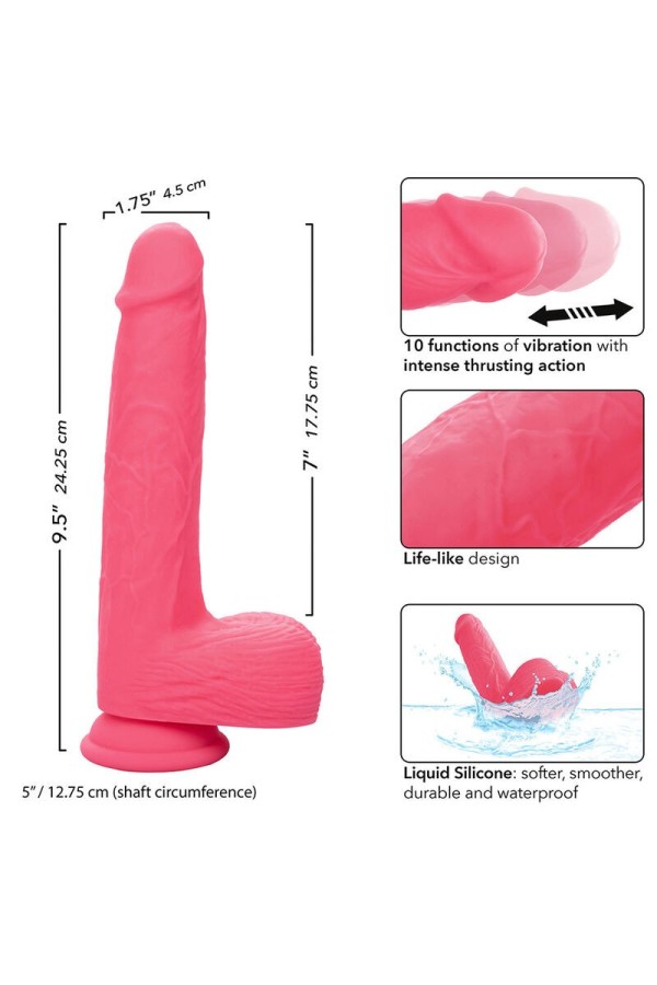 Studs realistischer Vibrator 10 Vibrationen Rosa von Calexotics kaufen | Fesselliebe