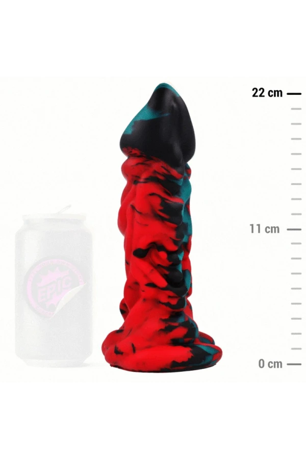 Realistischer Dildo Schwarz 17 cm von All Black