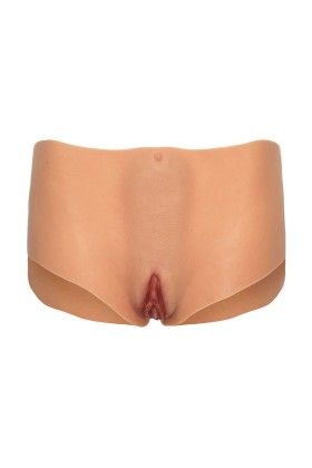 Alter Ego Offener Vagina- und Arsch-Slip mit Mittlerer Taille, Beigefarbe von Hidden Desire kaufen | Fesselliebe