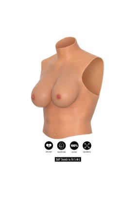 Alter Ego Tragbares Brustshirt E-Cup Flesh von Hidden Desire kaufen | Fesselliebe