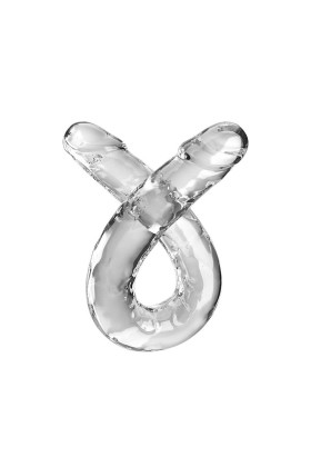 Double Trouble Doppeldildo 46 cm Klar von King Cock kaufen | Fesselliebe
