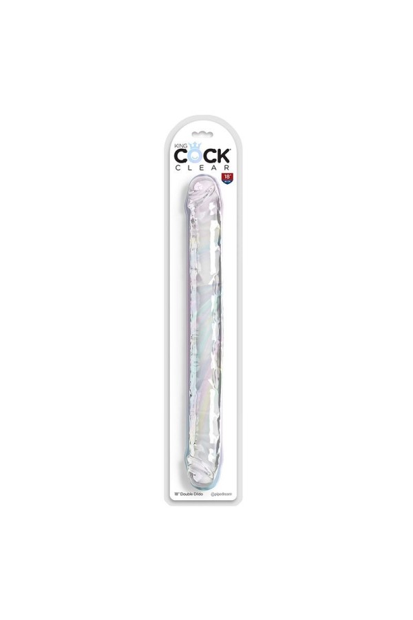 Double Trouble Doppeldildo 46 cm Klar von King Cock kaufen | Fesselliebe